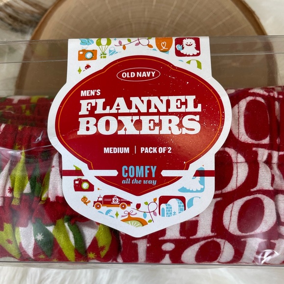Old Navy Flannel Boxers Holiday NWT - Picture 5 of 7